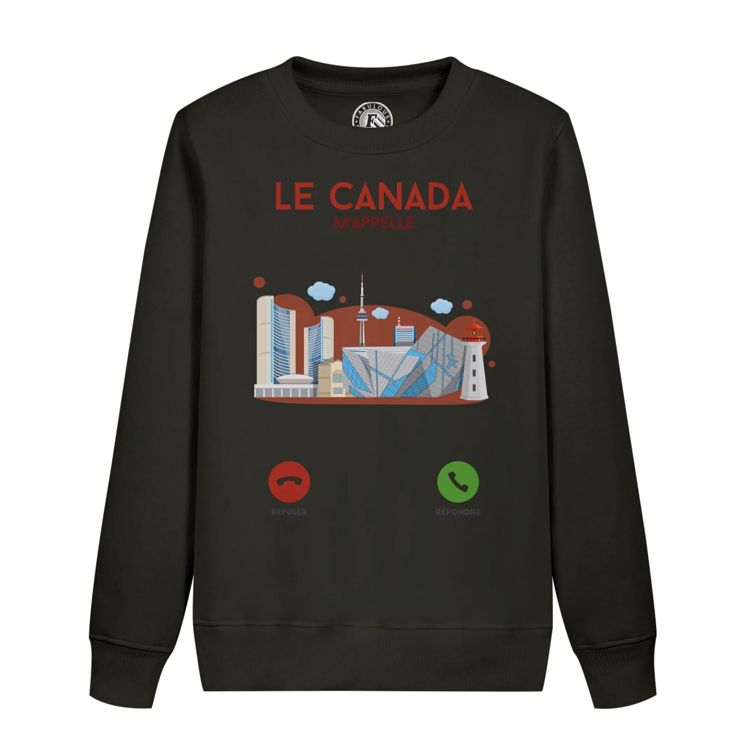 Sweat Canada enfant pull chaud idéal pour le camping en famille et école