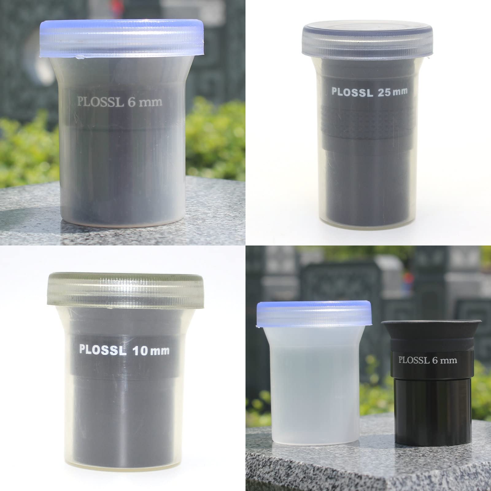 Lot de 3 télescopes astronomiques Plossl de 3,2 cm, 6 mm, 10 mm, 25 mm, grand angle fileté pour télescope d'astronomie standard de 3,2 cm