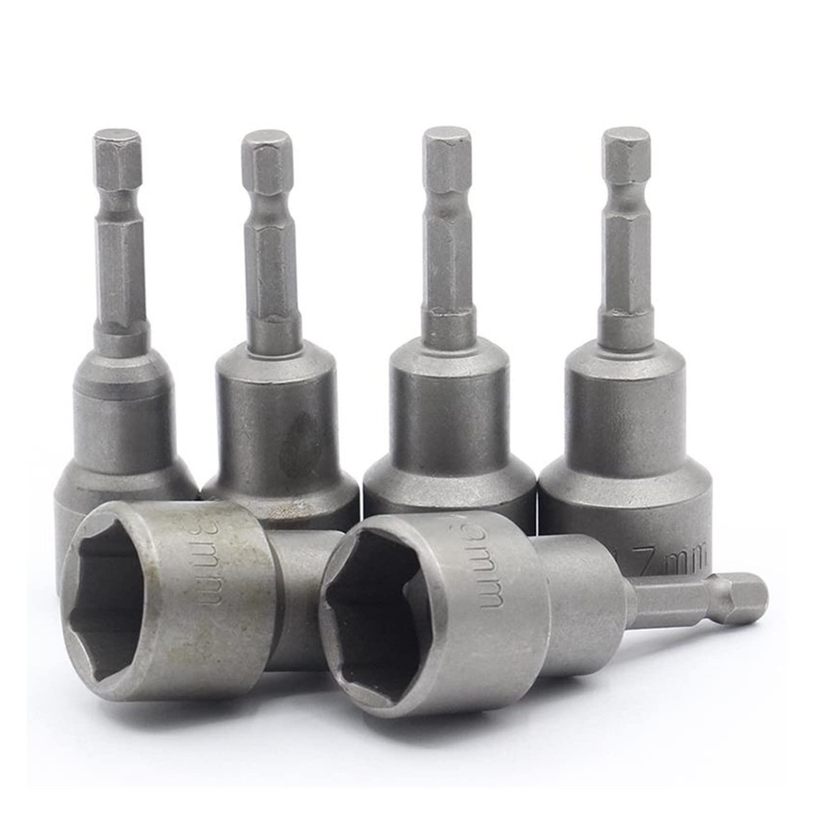 Zestaw adapterów tulei uderzeniowej, 15 szt. 5-19 mm magnetycznych nasadek metrycznych z chwytem sześciokątnym 1/4 cala do wiertarki udarowej