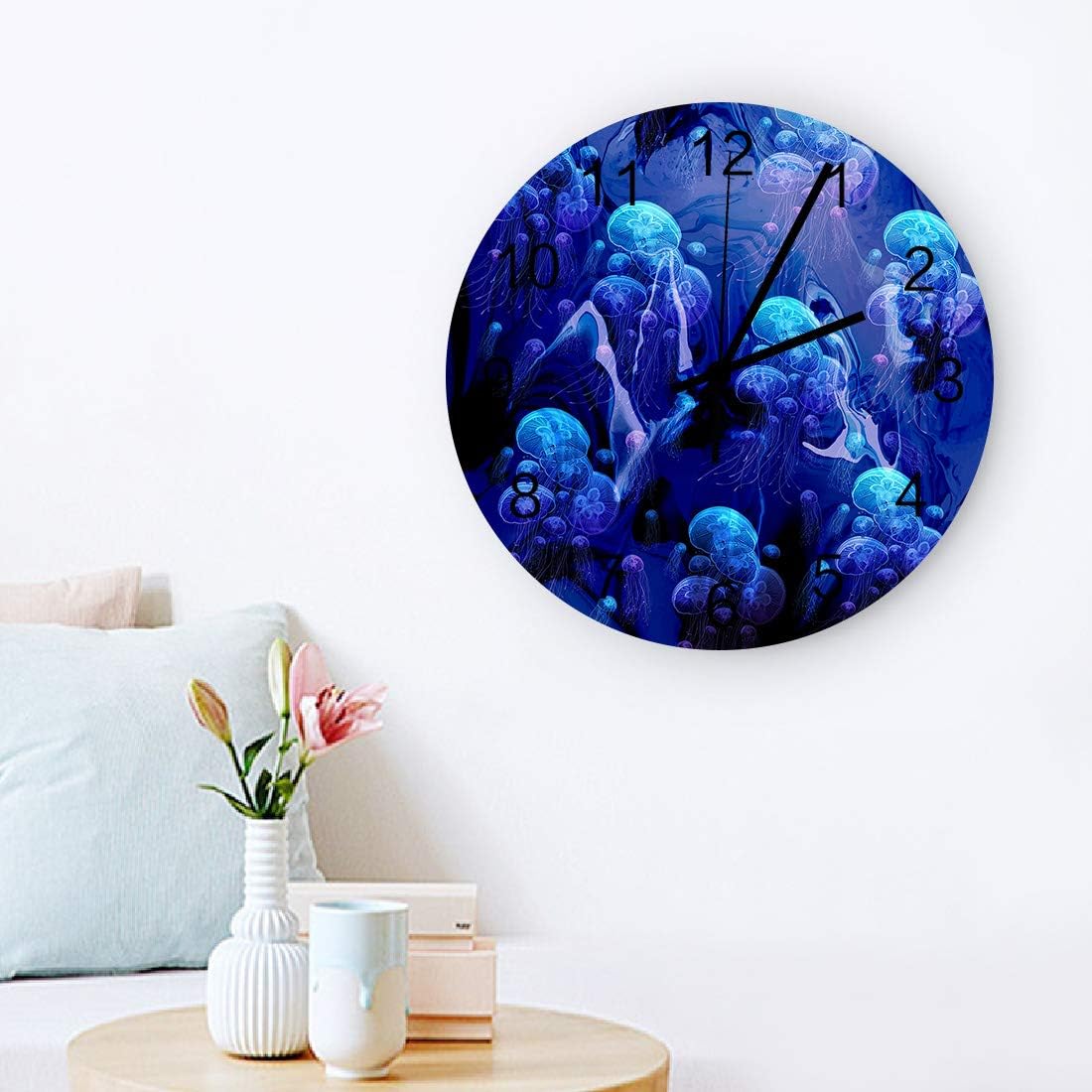 APABUCHER Wall Clocks Battery Operated Easy to Read Non