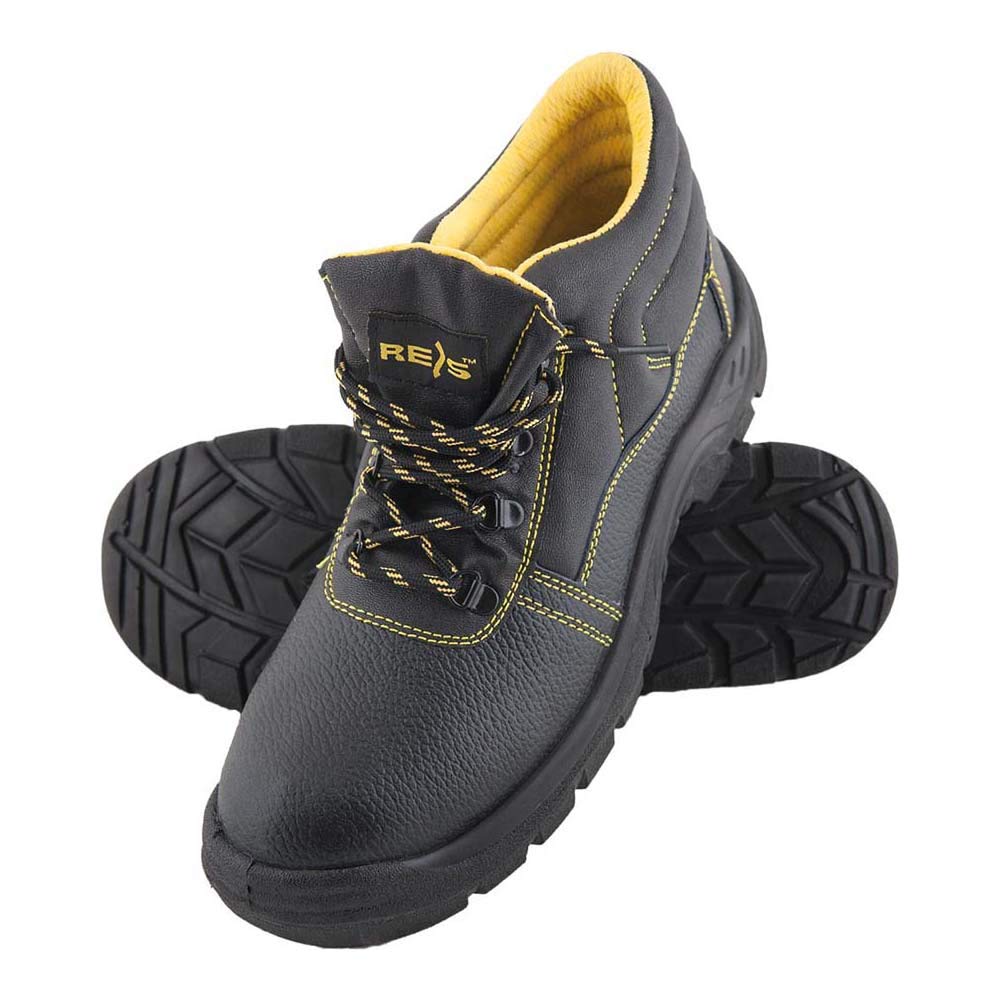 Reis Bryes-T-Ob_44 Yes - Zapatos de trabajo, color negro y amarillo, talla 44