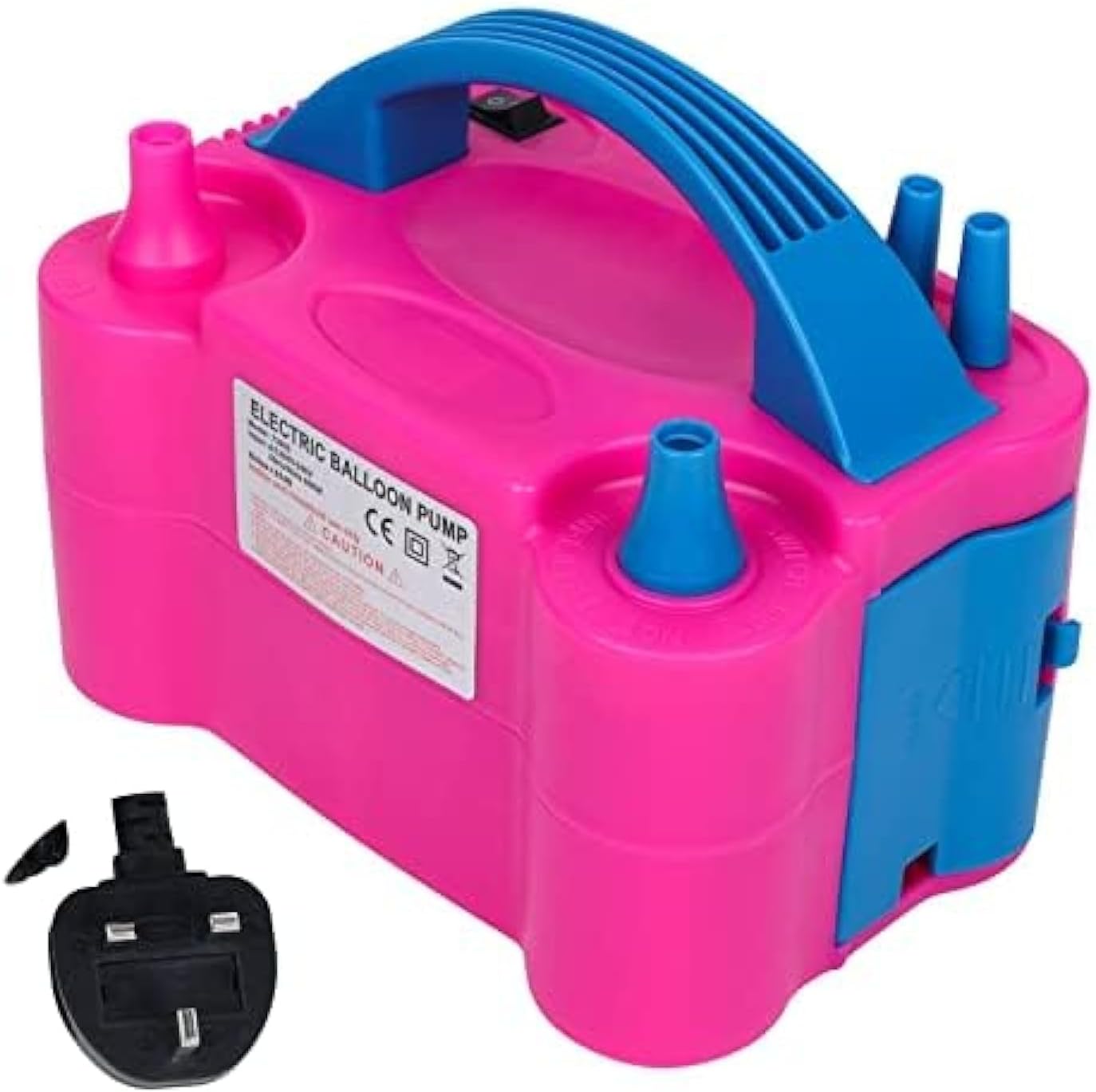 Electric Air Balloon Pump – Portable Balloon Inflator with Dual Nozzles – Fast & Easy Balloon Blower for Birthday Parties, Weddings, Baby Showers, Events & Party Decorations