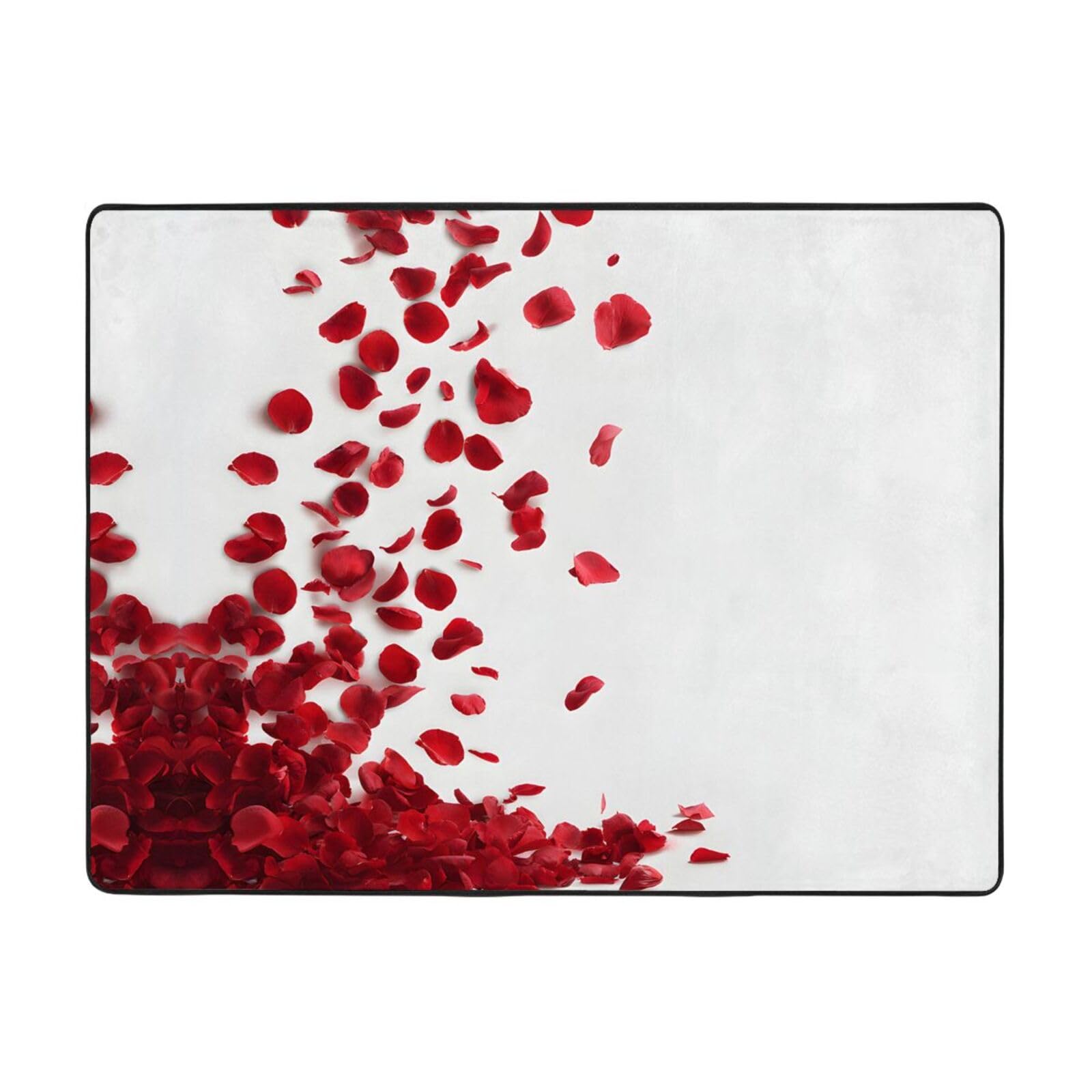 Tapis de sol absorbant lavable en flanelle avec motif floral pour entree