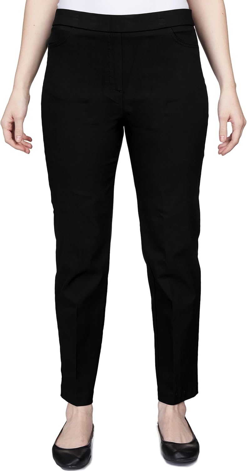 Alfred Dunner Women's Allure Slimming Missy Short Stretch Pants - Modern Fit
