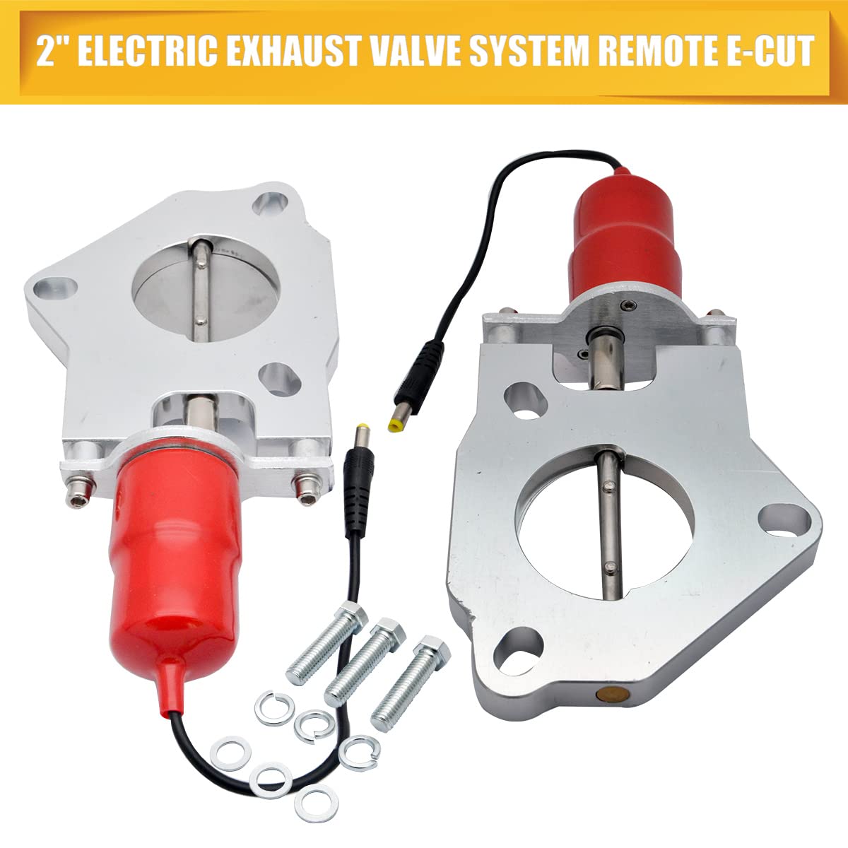 Valvola di controllo di scarico elettrico universale 2.0"/50 mm, motore valvola di taglio, sistema di scarico con telecomando