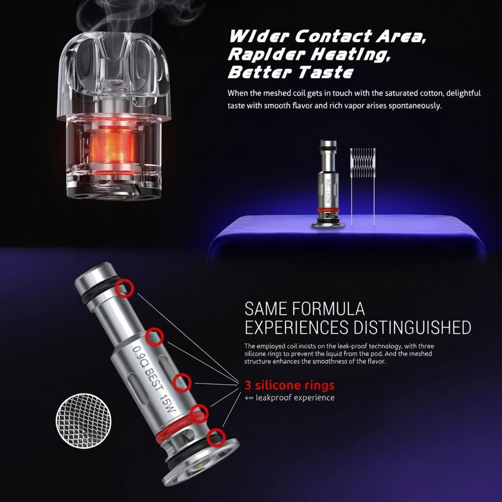 best temperature to vape dry flower SMOK TFV16 Coil main image 1