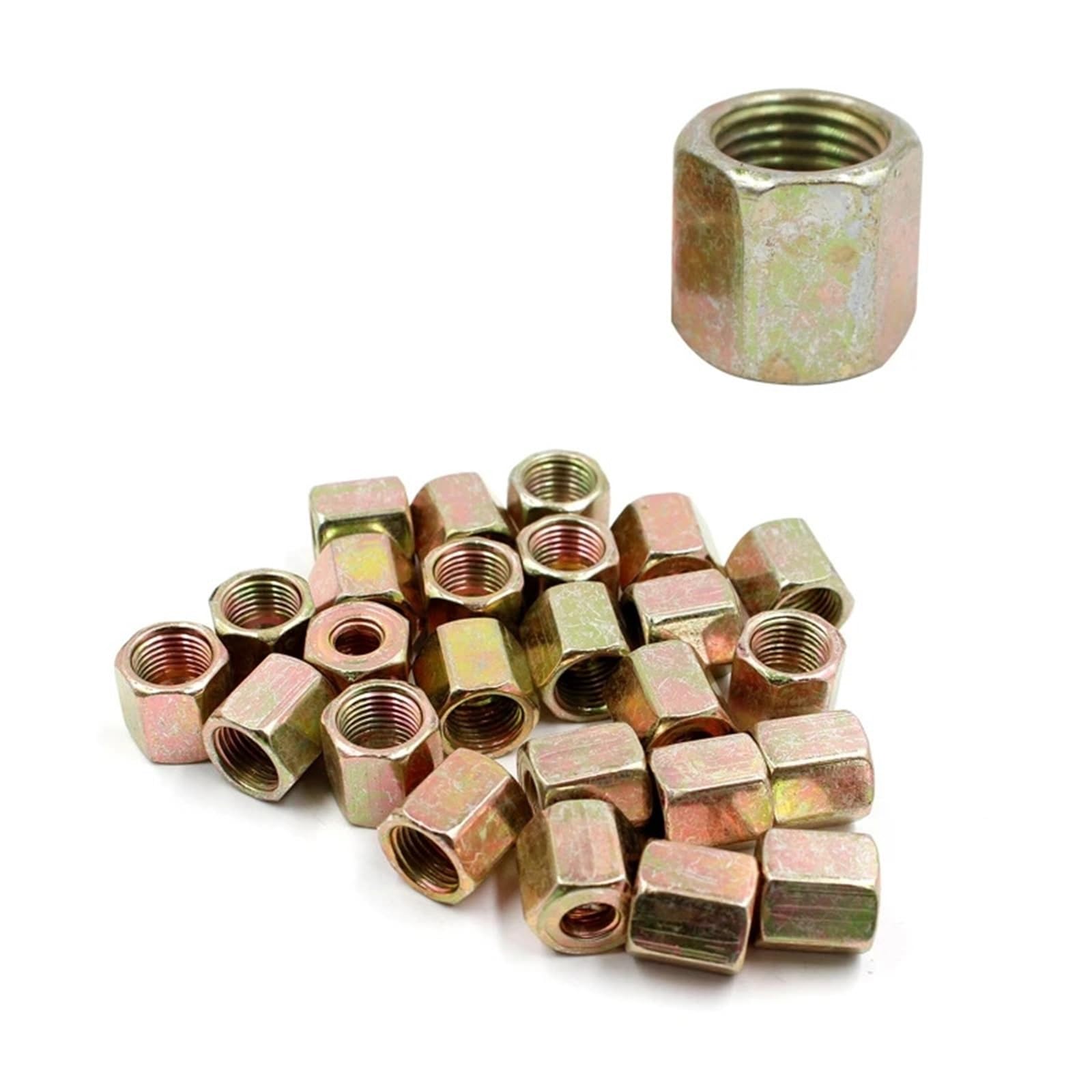 Miedziany wąż hamulcowy do samochodu 50 Szt. Adapterów Do Przewodów Hamulcowych Samochodowych 3/16" 10 Mm X 1 Mm, Gwinty Metalowe, Asortyment Złączy