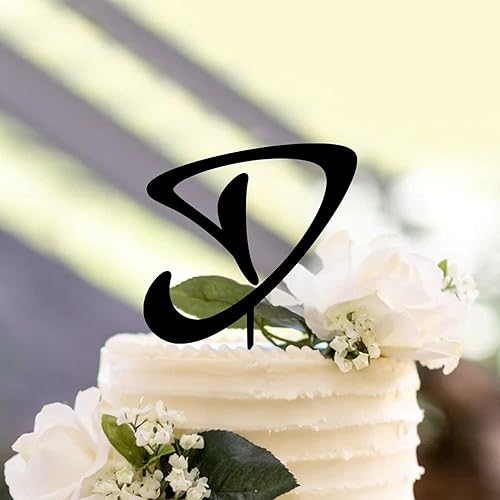 Miniatura 3 de Adornos personalizados para tartas de boda, iniciales de boda, corona rústica con monograma, dijes de una sola letra, decoración de pastel de boda,