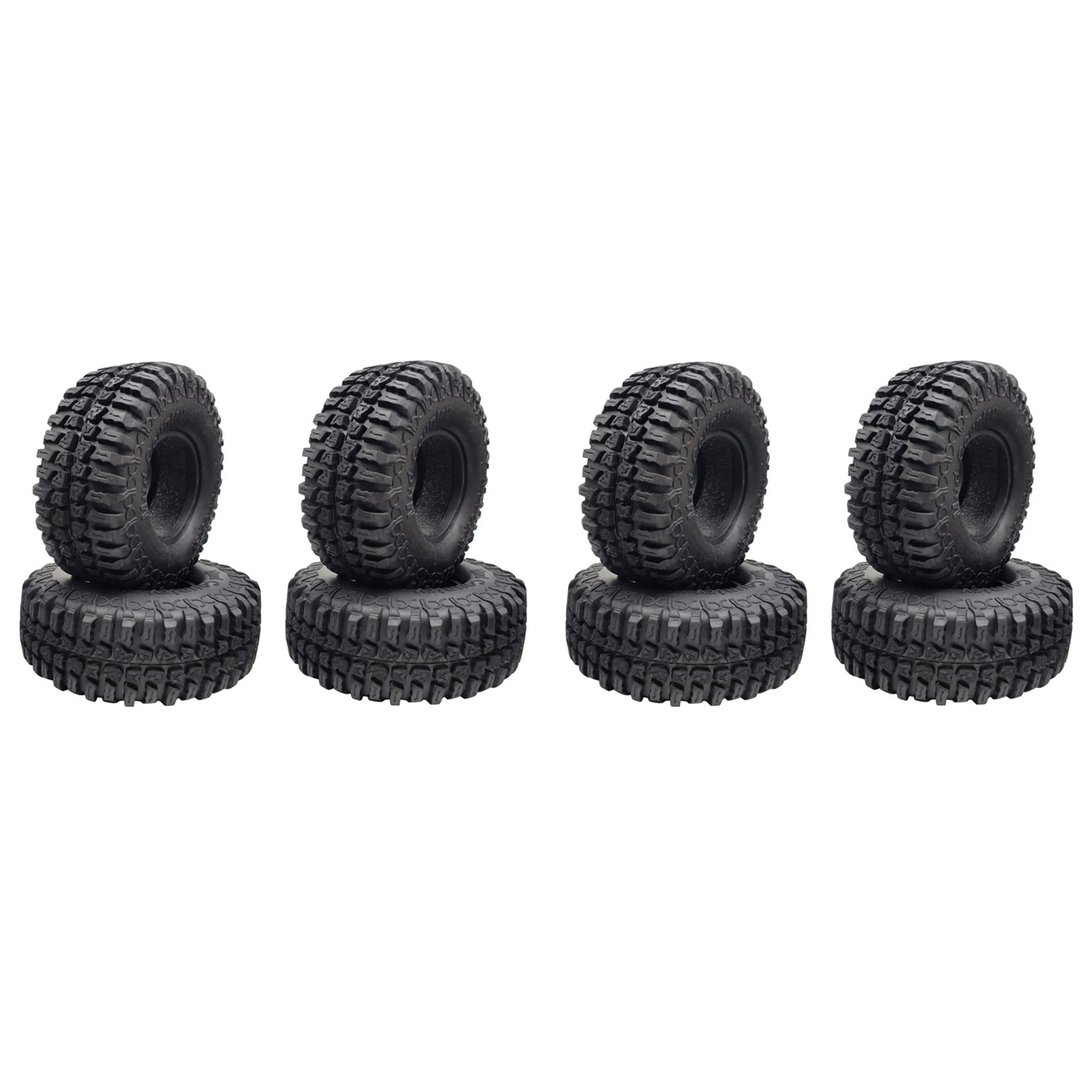 8 sztuk 100 mm 1,9 gumowe opony do 1/10 RC Crawler Auto SCX10 90046 AXI03007 TRX4 D90 CC01