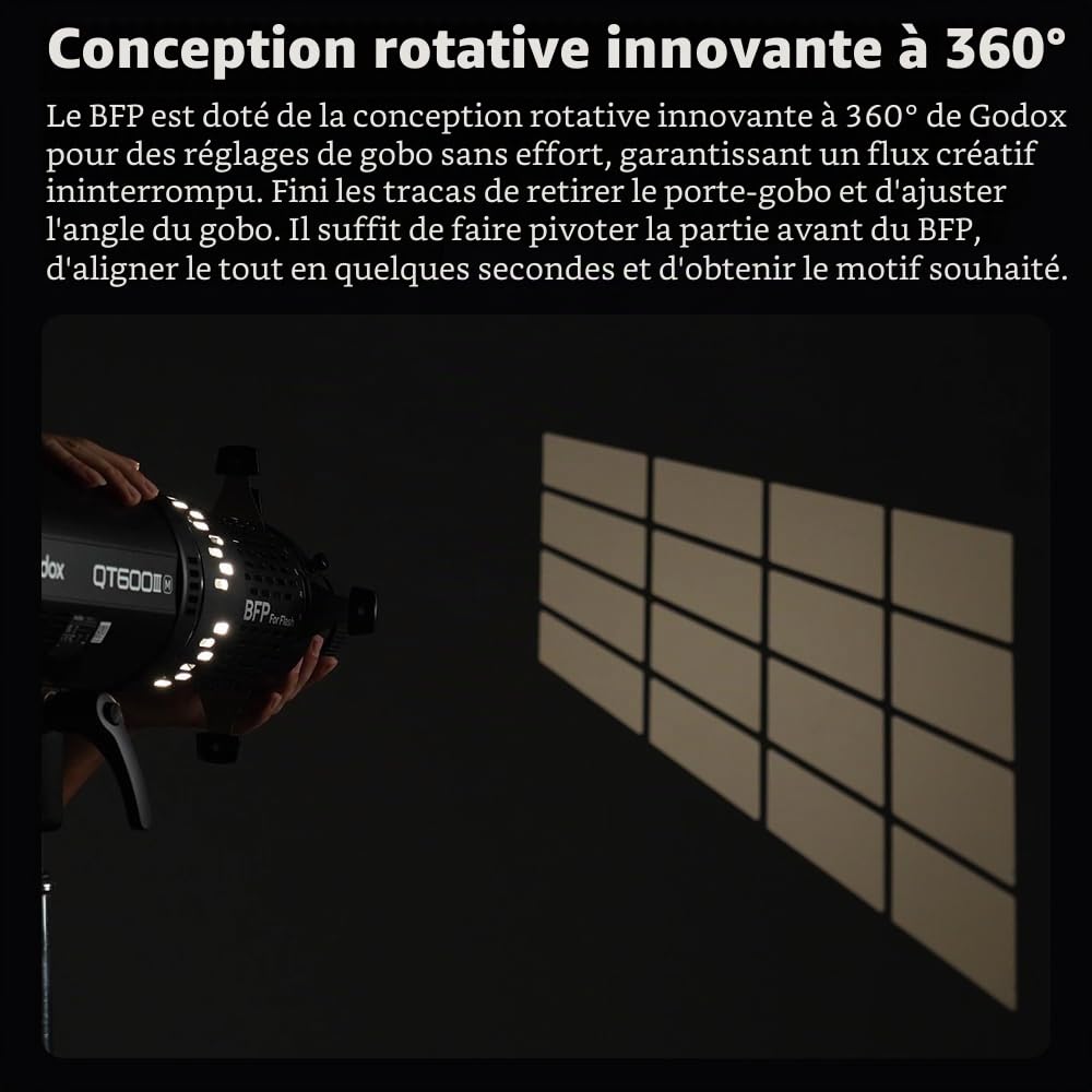 GODOX BFP Projecteur de lumière flash pour DP400IIIV DP600IIIV QT400III QT600III SK400II SK400IIV MS300 AD600Pro Flash stroboscopique et support GODOX AD300Pro (BFP KIT1)