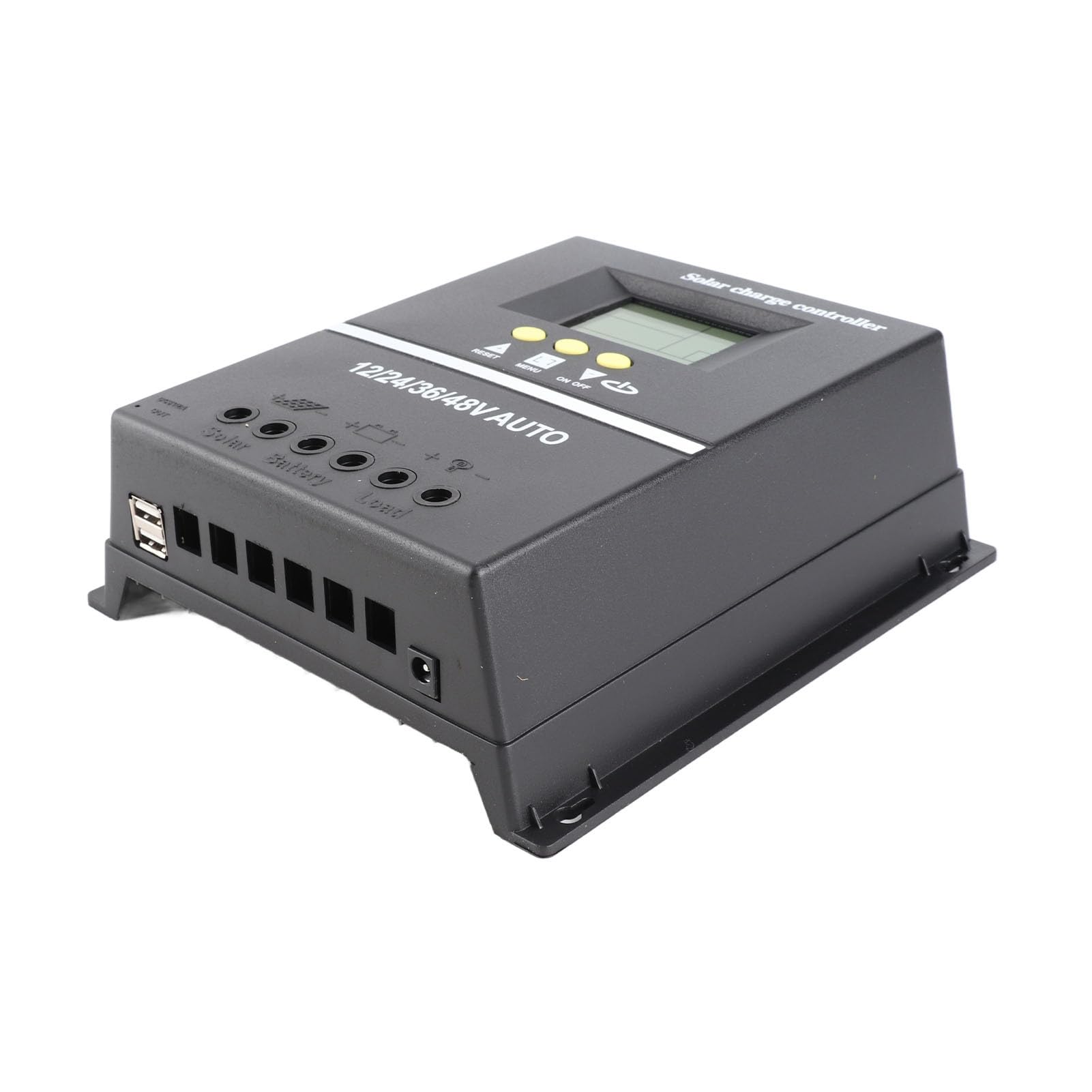 Generic Kontroler ładowania Słonecznego 80A MPPT z Intuicyjnym Wyświetlaczem LCD dla Systemów 12V 24V 36V 48V i 2 Portami ładowania USB dla Kempingu RV