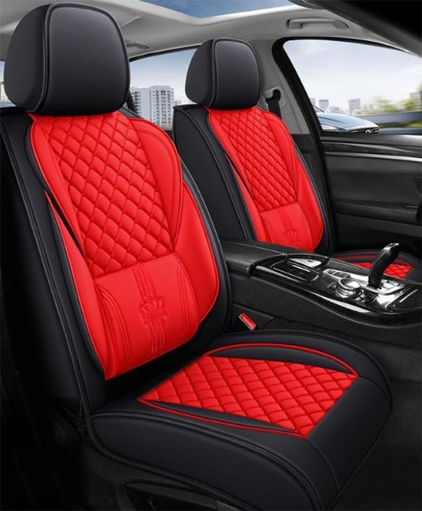 Ice Silk Material, More Breathable,Fixed Lumbar Pillow,5 Seats Fully Covered,Protect and Upgrade Interiors,Airbag Compatible,D