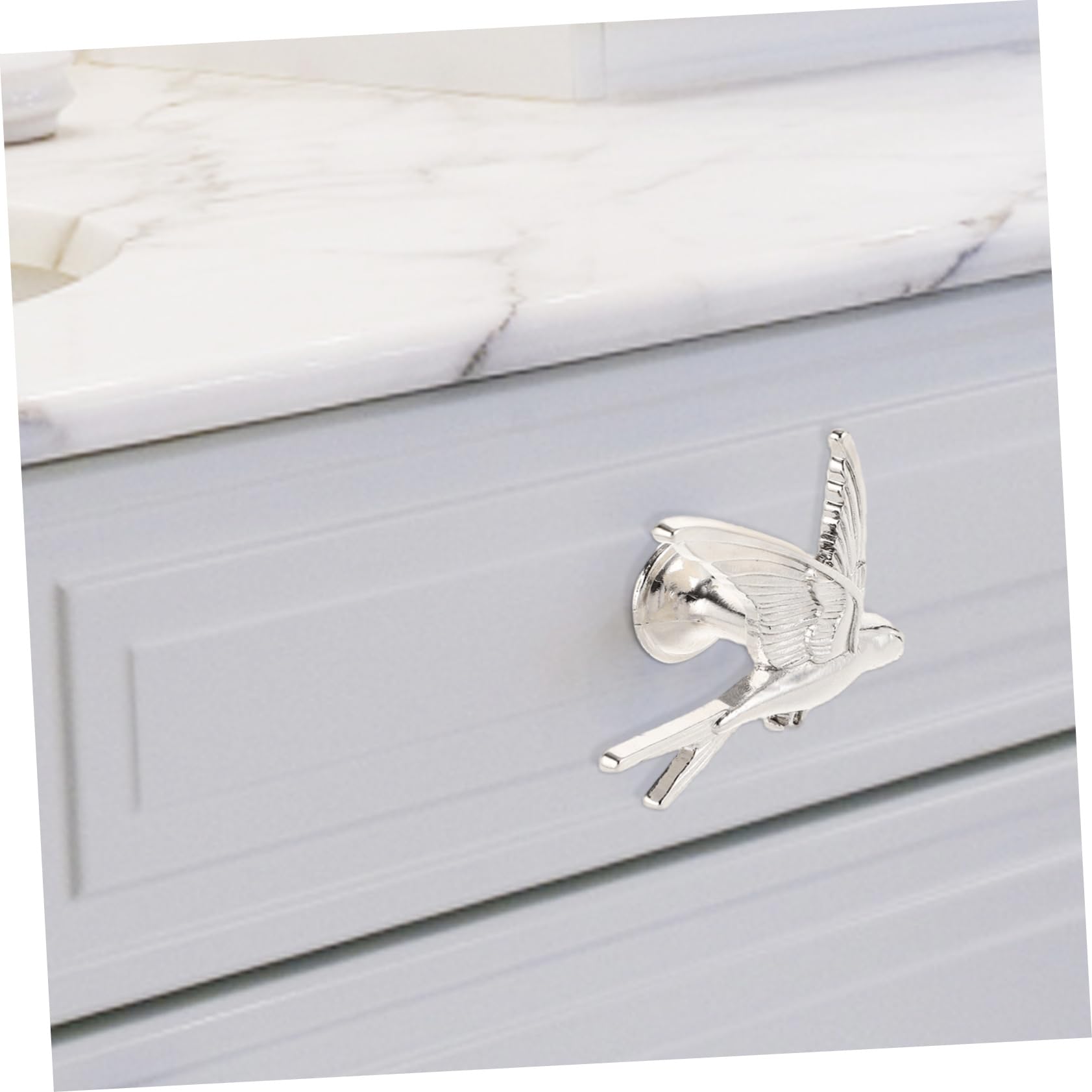 WOONEKY 5 Set Di Pomelli Per Porte in Stile Maniglie Per Cassetti in Metallo Pomelli Decorativi Per Armadi E Cassettiere Maniglia Per Mobili A Forma Di 2 Pezzi * 5