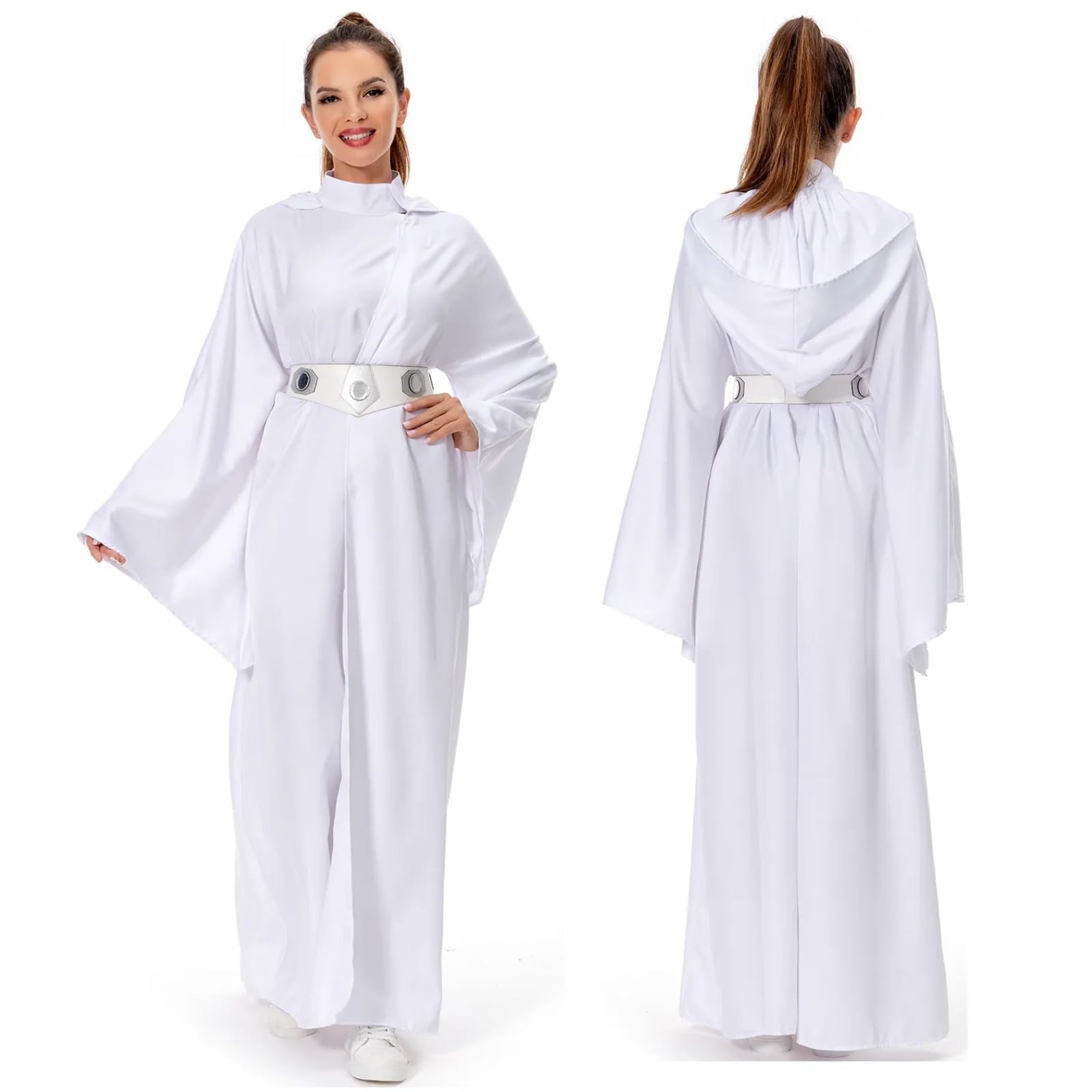 Womens Princess Costume Dress Robe Pricess Cosplay Cloak Outfit Halloween Outfits for Adults