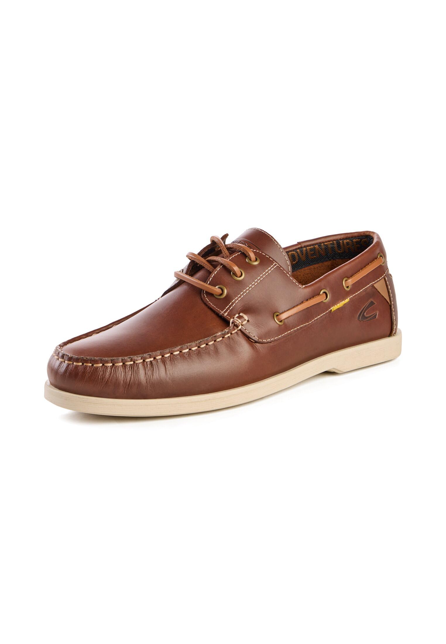 camel active Herren Bootsschuh aus gewachstem Leder