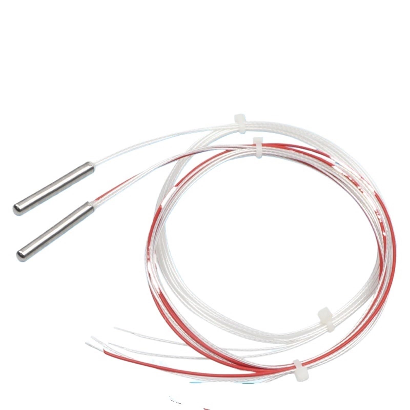 Termopar de sonda de Temperatura pt100 de Tres Cables, 5 uds., 4x30x500, Resistencia de Platino de Alta precisión