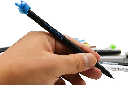 Miniatura 6 de Maydahui 12 bolígrafos retráctiles con forma de gato y perro, diseño de gatito, tinta negra para amantes de los gatos, estudiantes, suministros de