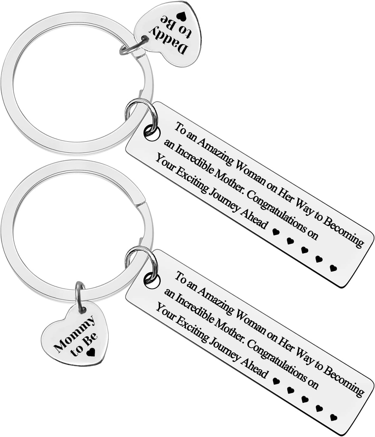 Aazon.co: Pregnancy Announceent Gift Keychain New Parent Gifts Daddy