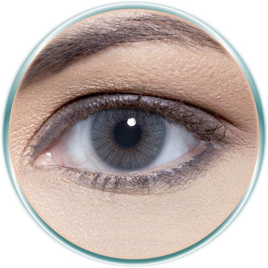 Solotica Hidrocor Grafite Unisex Contact Lenses, Solotica Hidrocor Cosmetic Contact Lenses, Yearly Disposable- Grafite Color Graphite