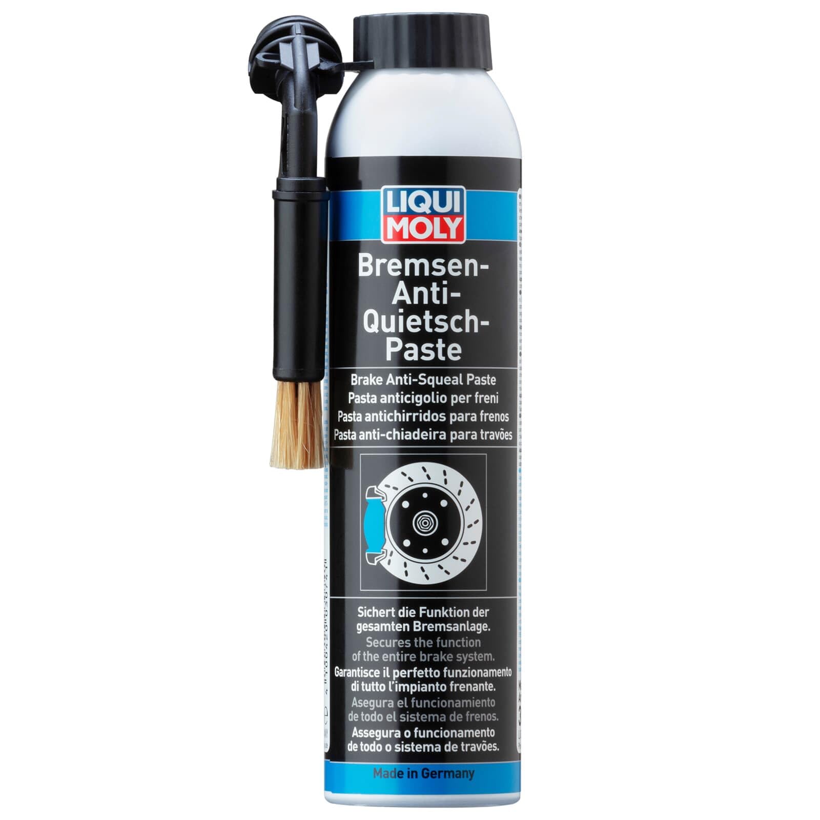 Liqui MolyBrake Anti-Squeal Paste (can with brush) | 200 ml | Paste | SKU: 3074, blue|grey|silver|black|green