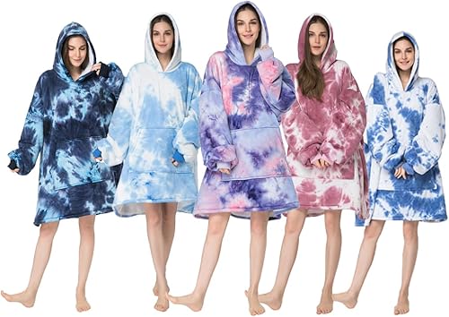 Miniatura 3 de Manta con capucha para mujer, manta de forro polar Sherpa de gran tamaño, manta gruesa y cálida con capucha, regalos