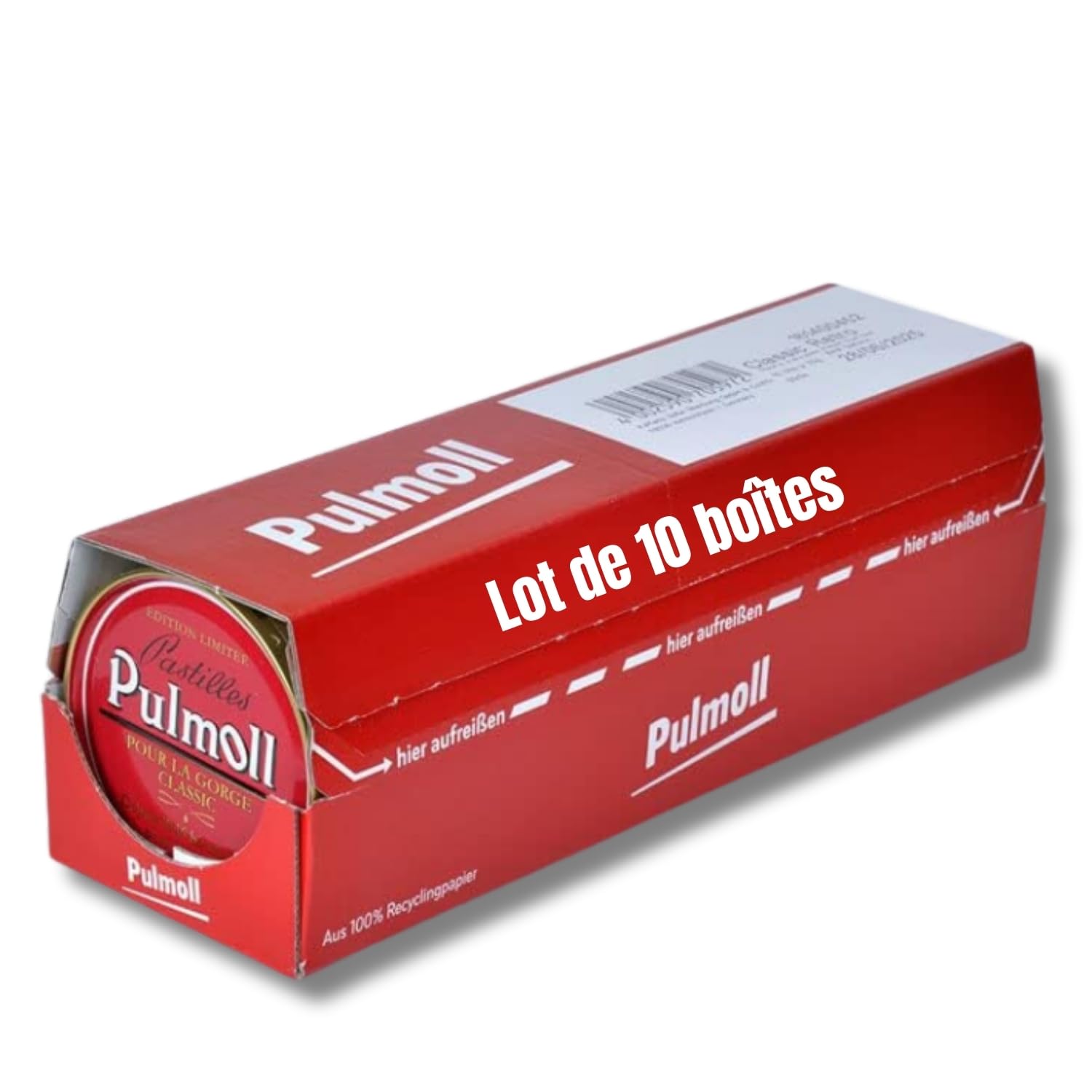 Barquette Pulmoll x10 | Format économique | Depuis 1946 (Classique Retro)