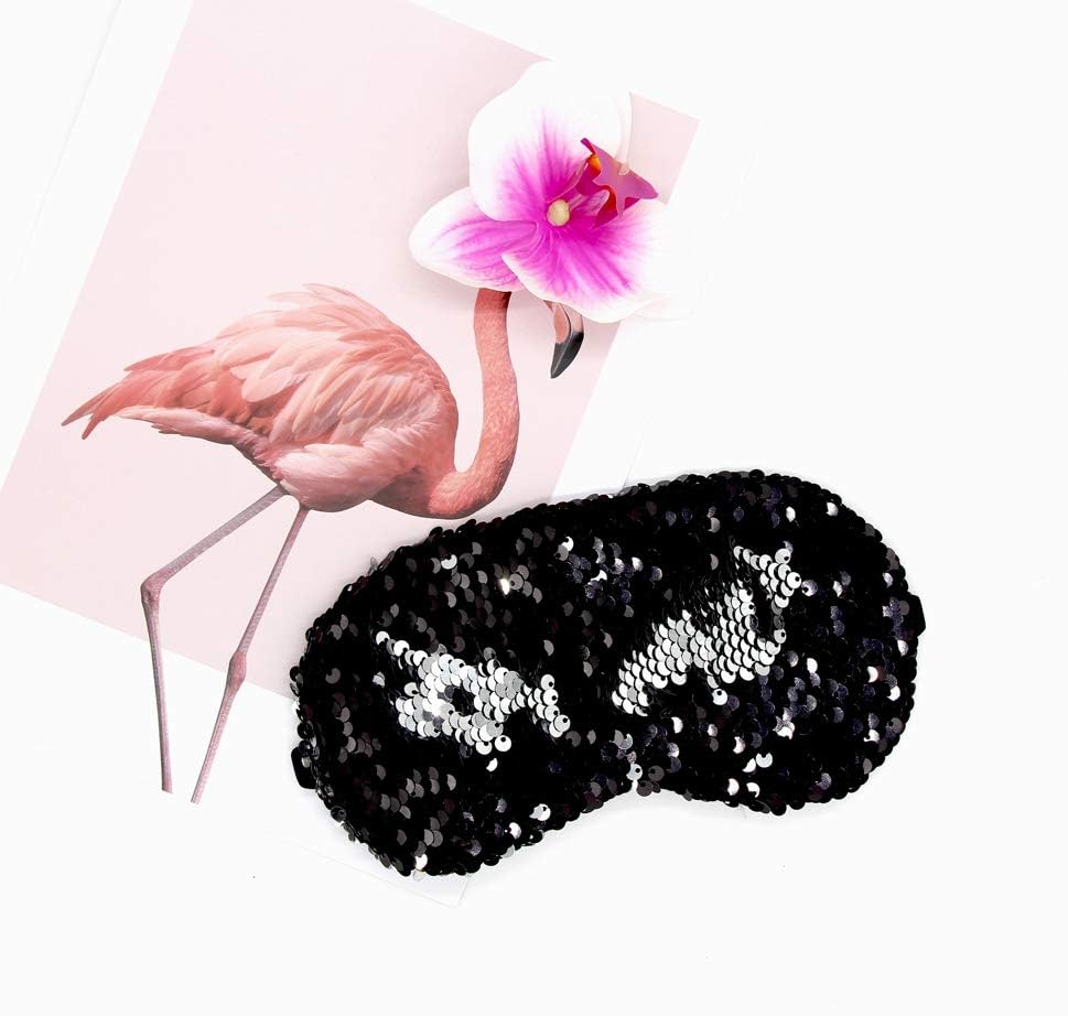 FSSTUD 6 Pcs Glitter Mermaid Sequins Sleep Sleeping Eye Mask Elastic Eye Cover Shade Blindfold Women Teens Girls - Image 4