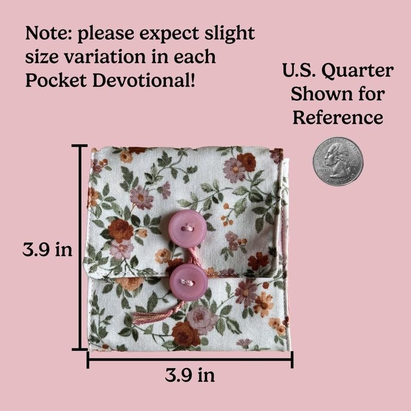 Handmade Pocket Devotional Book - Faith Edition, Mini Hand Embroidered Christian Prayer Bag Suitable for Christian Faith Gift4