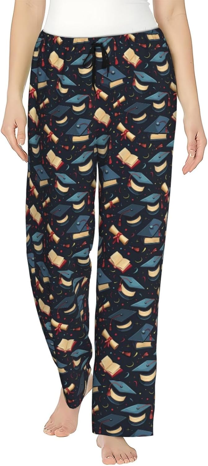 Women Comfy Pajama Pants Stretch Sleepwear Lounge Pants With Pockets & Drawstring - Image 7