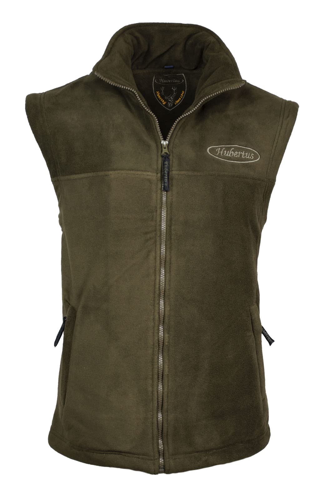 HUBERTUS Gilet in pile, da caccia, da uomo, colore verde oliva, modello Rhön