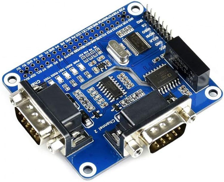 Black Friday - 60% OFF 2-Channel(2-CH) Isolated RS232 Expansion HAT for Raspberry Pi, SC16IS752+SP3232 Solution Converts SPI to RS232 with Multi Onboard Protection Circuits Data Rate up to 921600bps