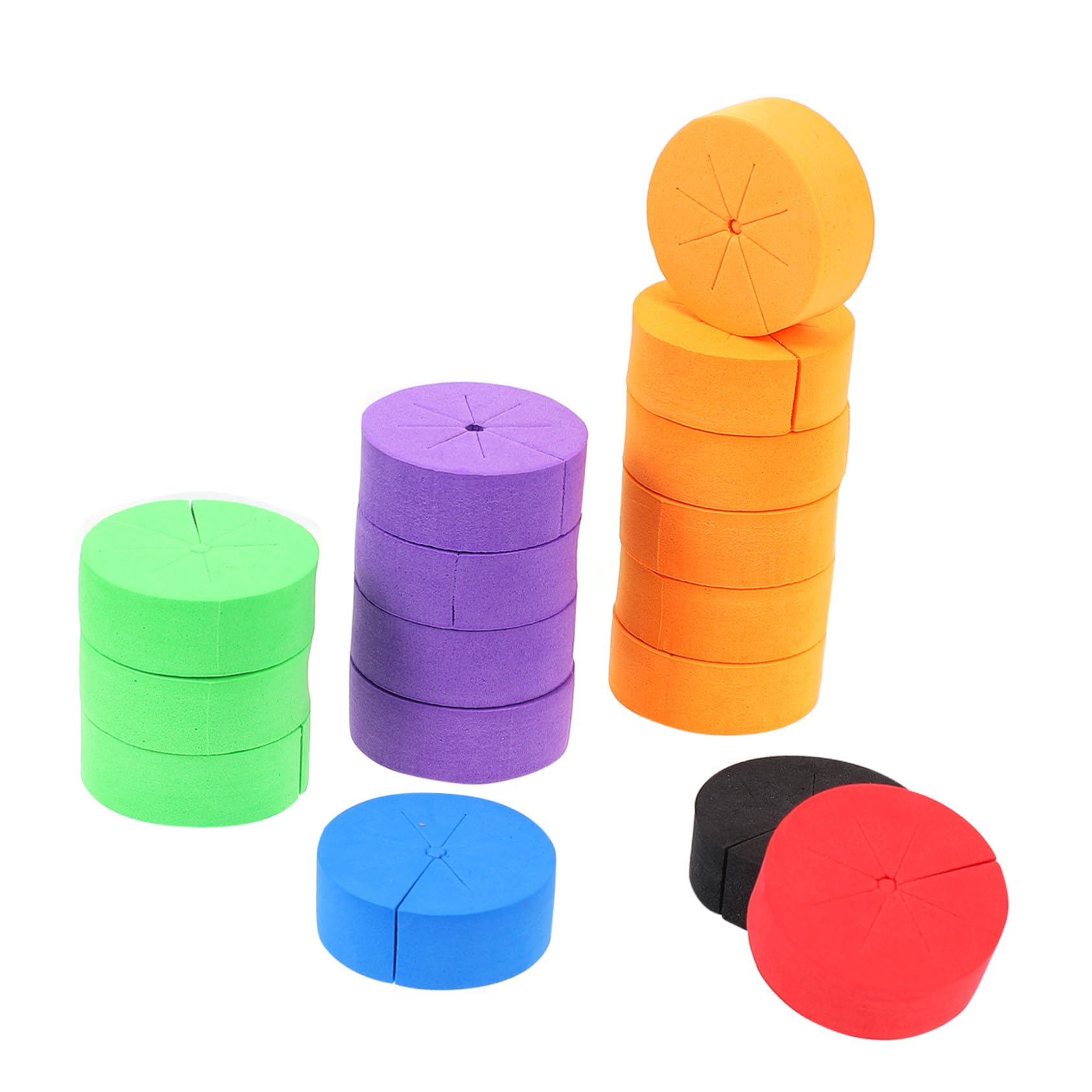 Blocchi di Spugna la Semina 50 Pezzi, Inserti per Collare di Clonazione per Kit Coltivazione Piante, Materiale Eva Traspirante e Idratante, Adatti per Colore Casuale