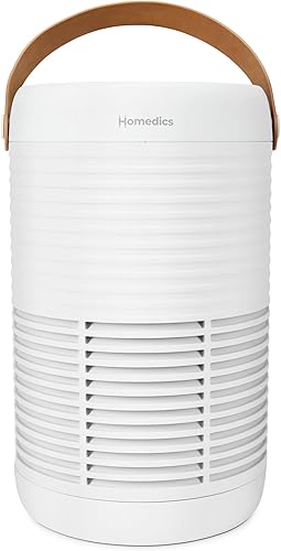 Homedics Purificador de aire 3-1 para el hogar, la oficina y los dormitorios. 975 pies cuadrados de coberturahora. Filtración HEPA verdadera, filtro