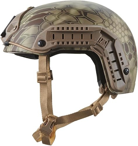 Miniatura 2 de Lancer Tactical Casco marítimo de plástico ABS industrial mediano y grande, corona ajustable, adaptador de riel lateral de 0.787 in, calcomanías