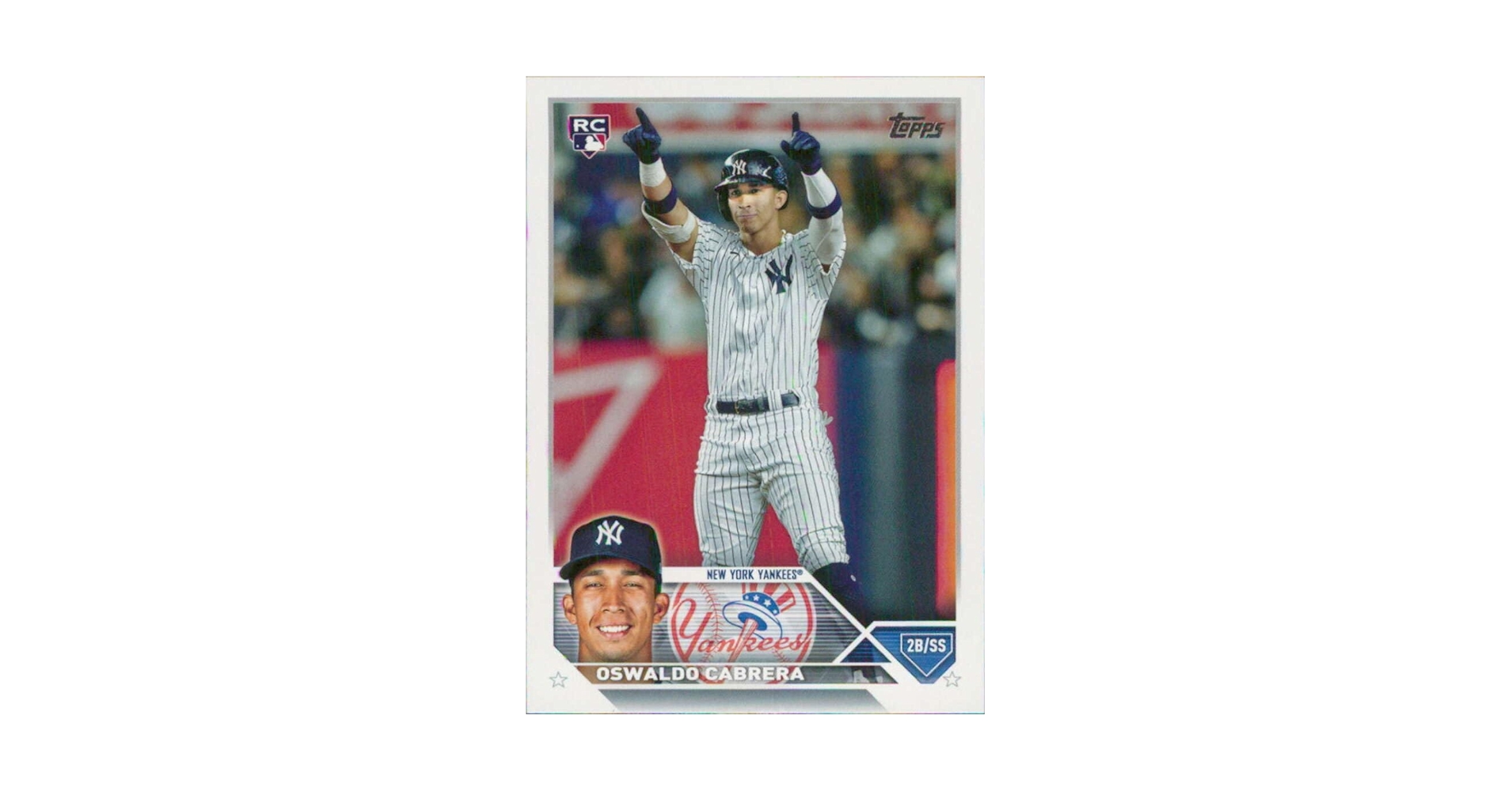 NY スーパールーキー！Oswaldo Cabrera 直筆サインカード NY スーパールーキー！Oswaldo Cabrera 直筆サインカード