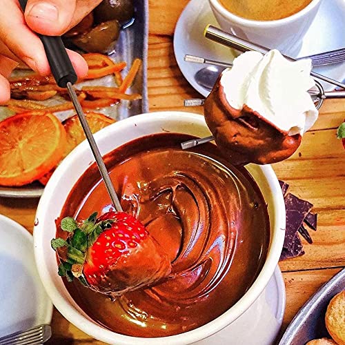 HiyyFloy 3-teiliges Set Zum Eintauchen Von Süßigkeiten, Schokoladengabeln Und -löffeln, Inklusive Dekorierlöffeln Und Einem Kochstift Für Handgemachte Pralinen, Fondue Und Käse.