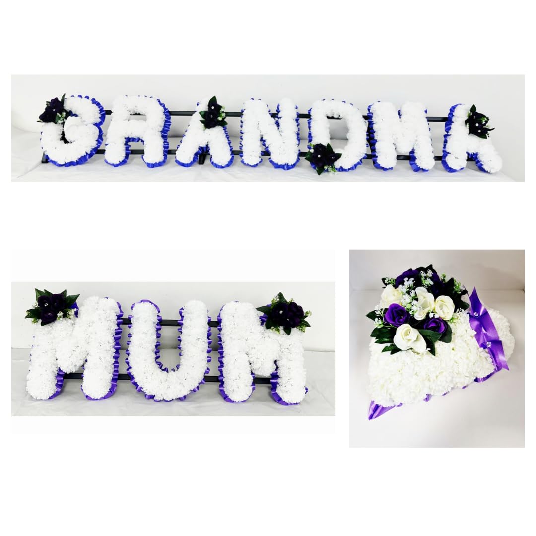 Mum Funeral Package Grandma Heart Funeral Flowers Tribute Name