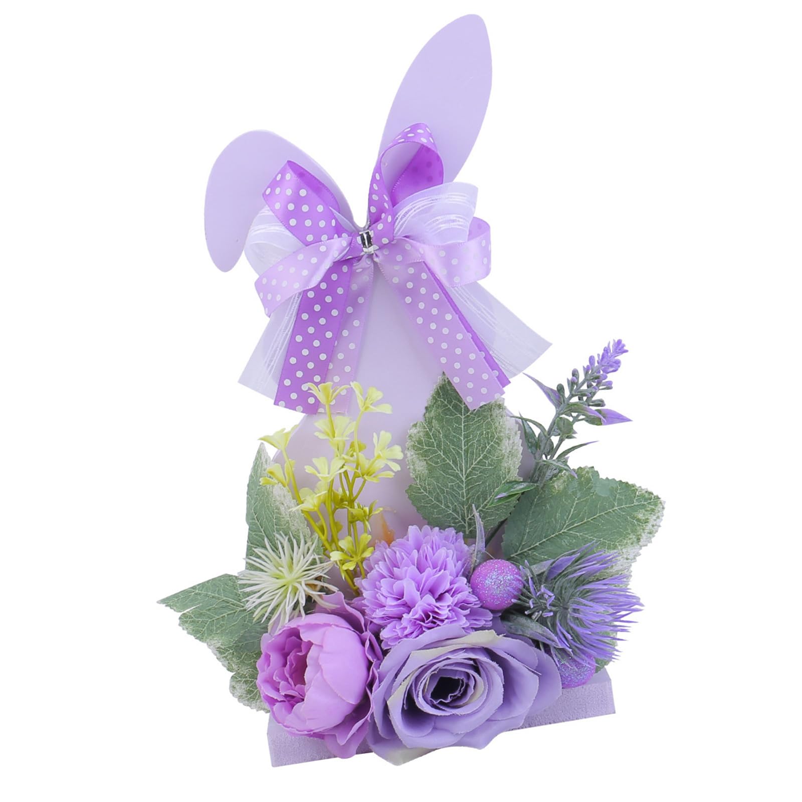 Tsophreniq Easters Rabbits Eggs Wood Sign Display Easters Rabbits Eggs Wood Sign with Flower Perfect for Tabletop or Desk Decors Living Room Accent