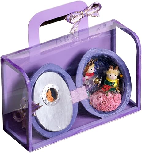 Kit de casa de muñecas en miniatura, notas estrelladas de concha de nogal, Nut Secret 3D Theatre Scene Undersea Roaming, Walnut Surprise Doll House