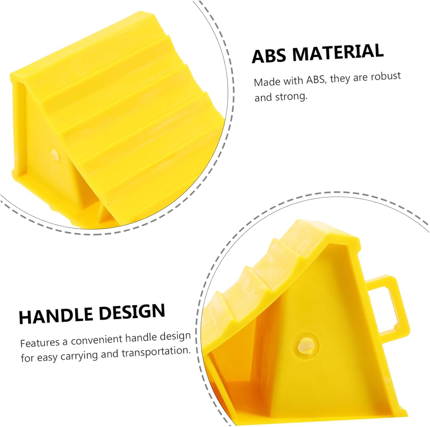 10pcs Heavy Duty Wheel Chocks Handle for Rvs Trailers and Campers Tire Stabilizers to Prevent Deformation During Parking