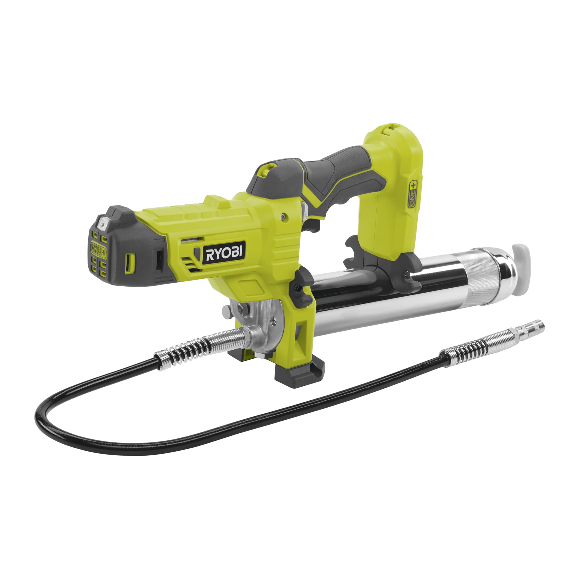 RYOBI 18 V ONE+ Akku-Fettpresse R18GG-0, Befetten von Fahrzeugen und Maschinen, Durchflussrate 210 gr/min, 400g Fettpatronen, ohne Akku und Ladegerät