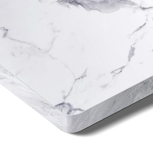 SANODESK Whole-Piece Particle Board Table Top for Standing Desk and Home Office Desk DIY, 48x24x1 Inch Marble Grey Desk Top