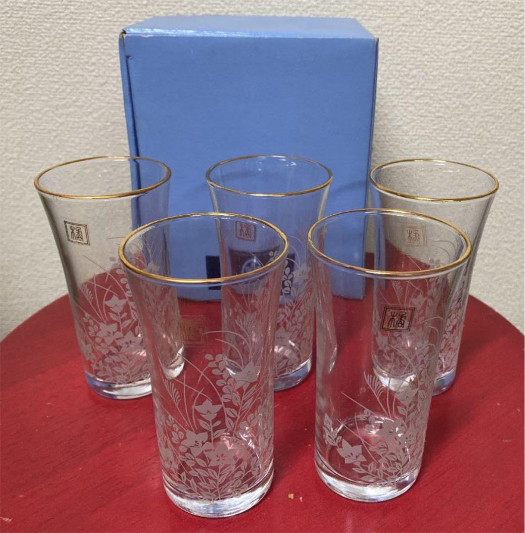 Amazon.co.jp: たち吉 涼風一口ビールグラス 5個セット : ホーム