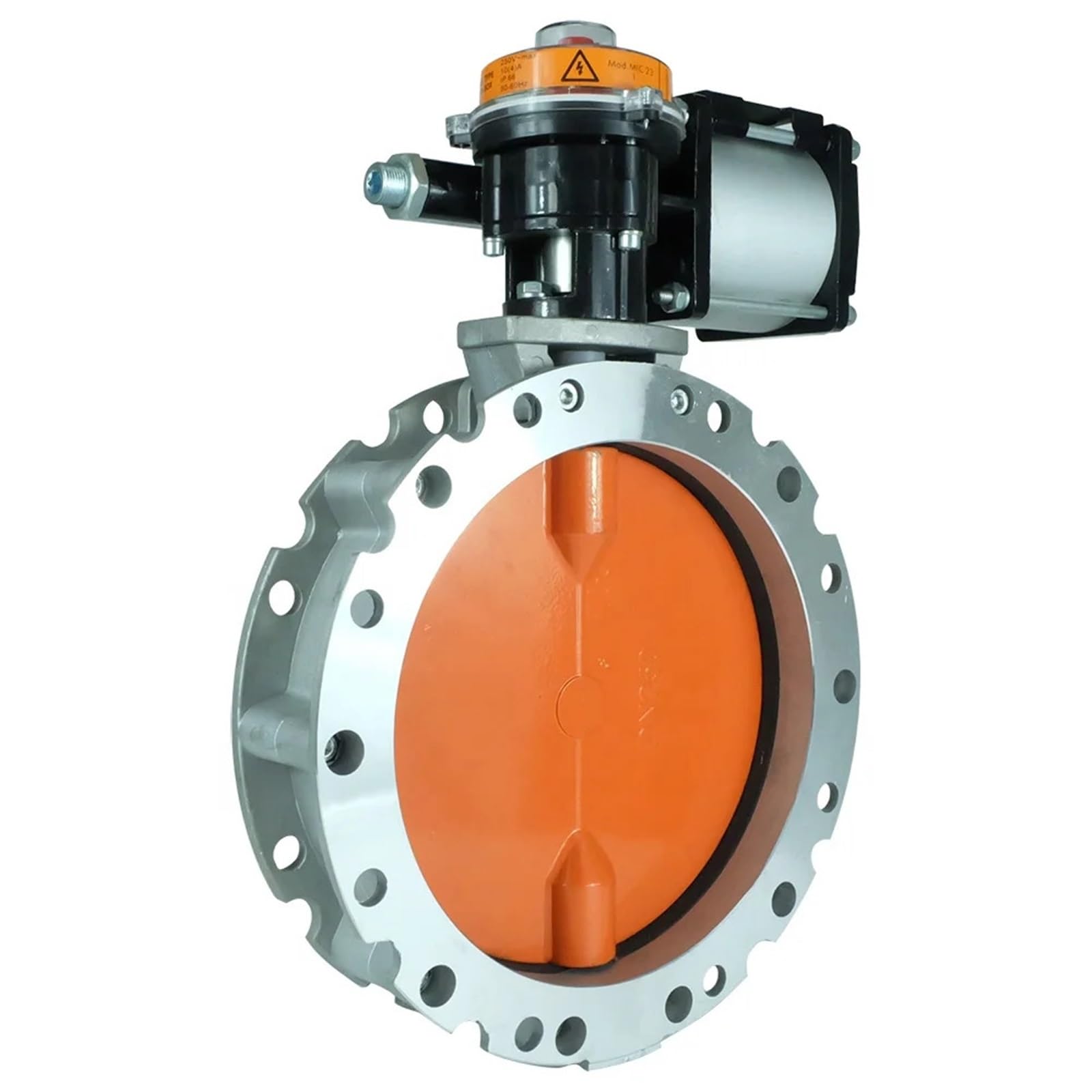 Vanne papillon aluminium DN150 pour étanchéité de poudre ciment