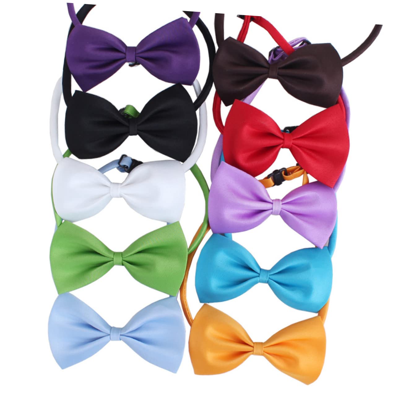 Toddmomy 10pcs Bow Accessories Bow Tie Pet Bow-tie Random Color