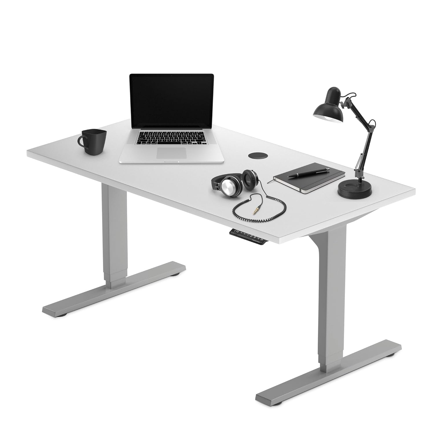 Progressive Desk Stand Up Height Adjustable Electric Standing Desk - 48 x 30 with Dual Motor 3 Stages