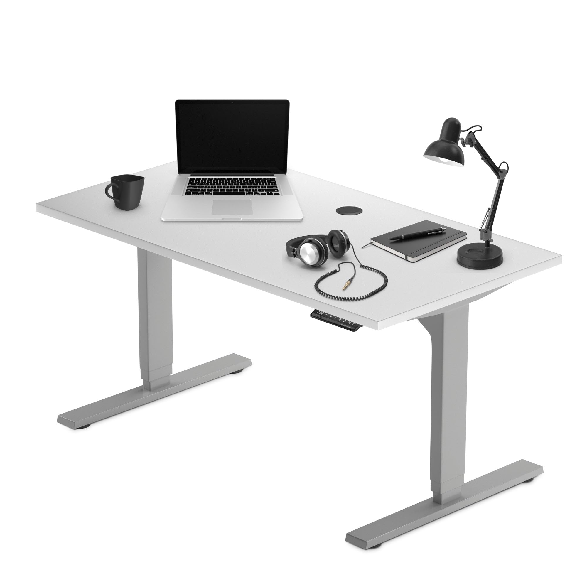 Progressive Desk Stand Up Height Adjustable Electric Standing Desk - 48 x 30 with Dual Motor 3 Stages