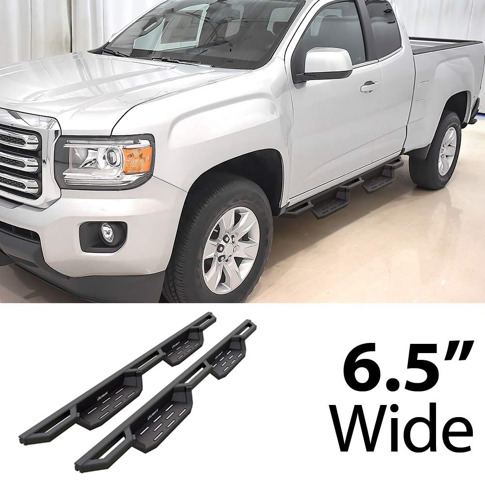 HD Ridez Pocket Drop Steps Armor Compatible with Chevy Colorado GMC Canyon 2015-2025 Extended Cab (Nerf Bar Side Steps Side Bars)