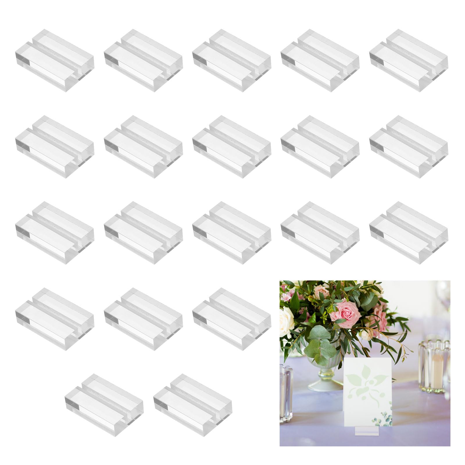 Porte-cartes en acrylique pour afficher vos numéros de table de mariage