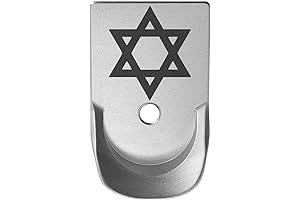 GLOCK Mag Extension: Finger, Laser Engraved, Silver Star